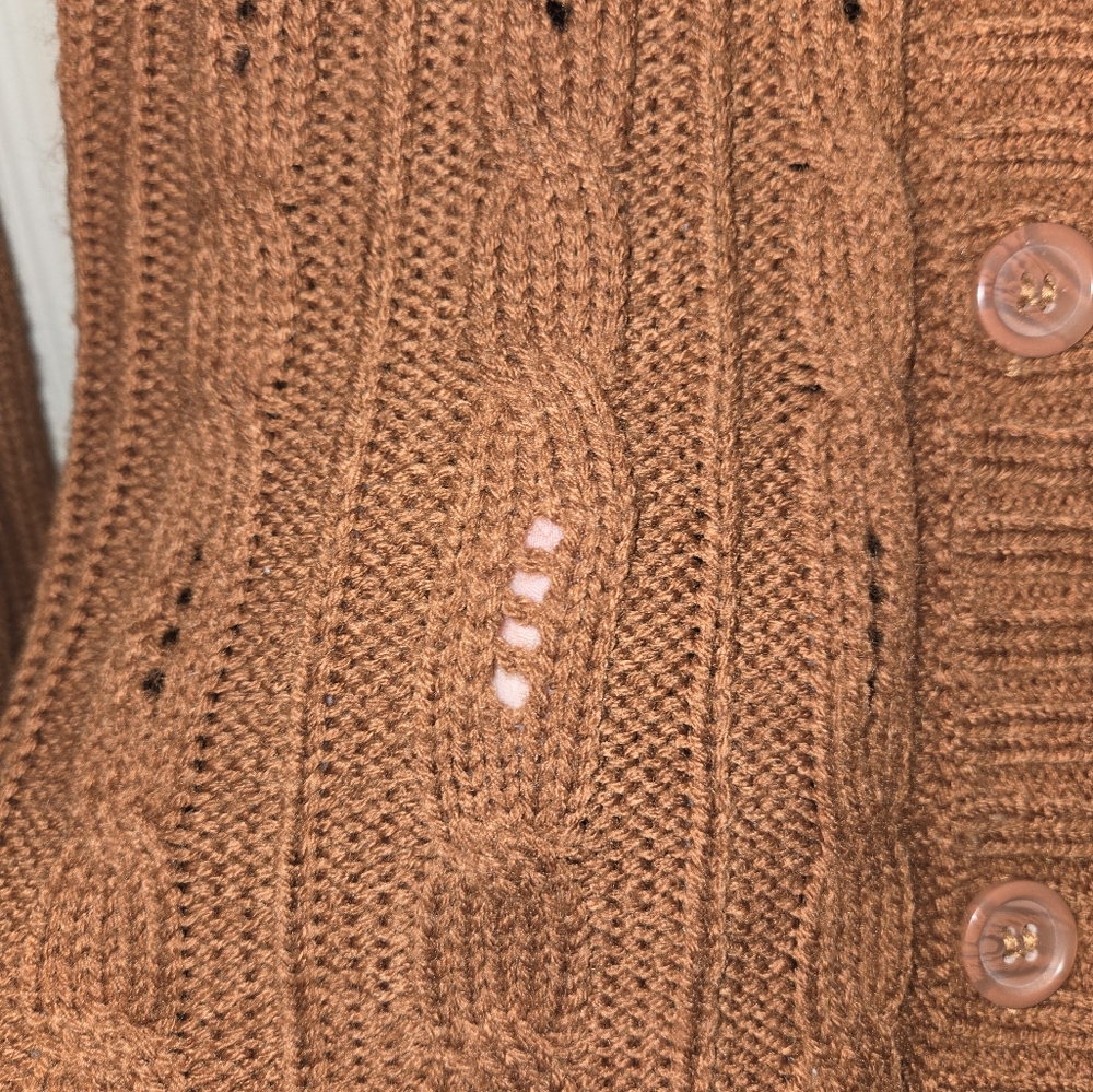 Suzy Shier Burnt Orange Sweater - Picture 4 of 7